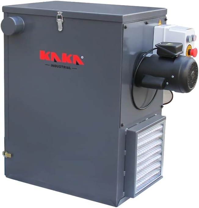 KAKA INDUSTRIAL Dust Collector, 494 CFM Cyclone Dust Vacuum System with 110V Single Phase Motor, Under 85dB Low Noise, Aluminum Construction, DVS-14 for Woodworking and Workshop