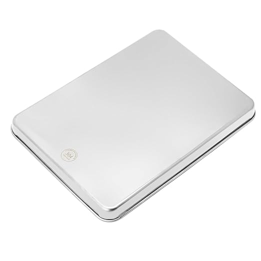 QWORK Stainless Steel Surgical Tray, Flat Bottom Tray, for Medical Instruments, Tattoo, Surgical Supplies, 15 3/4 x 11-13/16 x 1 5/16 inch, 8 Pack