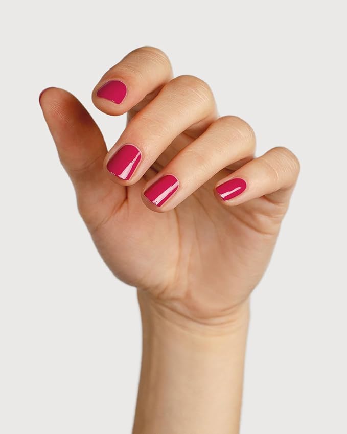 Sienna Byron Bay Goddess, Raspberry Pink Natural Nail Polish, Long-Lasting, Vegan & Cruelty- 10ml – .34 fl oz.