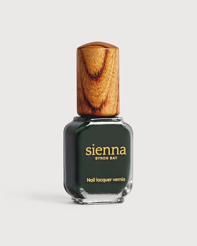 Sienna Byron Bay Olivia, Olive Green Nail Polish, Long-Lasting, Vegan & Cruelty-Free, 10ml – .34 fl oz.