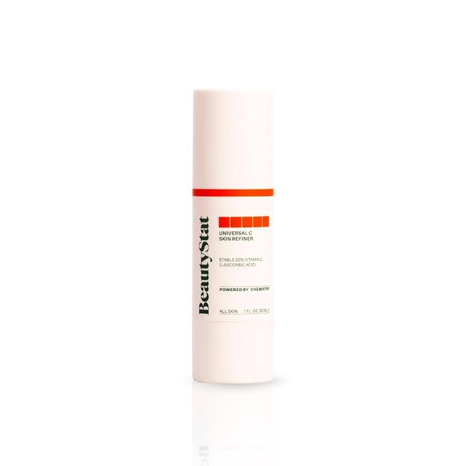 BeautyStat Universal C Refiner - Made in the USA - 20% Pure Vitamin C Serum For Face - Clinically Tested to Decrease the Look of Fine Lines and Wrinkles and Improve Firm Skin Tones - 1oz, 30ml