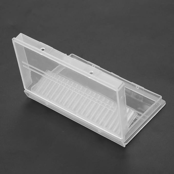 Ejoyous Nail Drill Bit Case, 20 Slots Nail Drill Bit Case Holder Manicure Tool Organizer Displayer Stand, Container Case for Drill Bits for Nail Salon DIY Art Home Storage