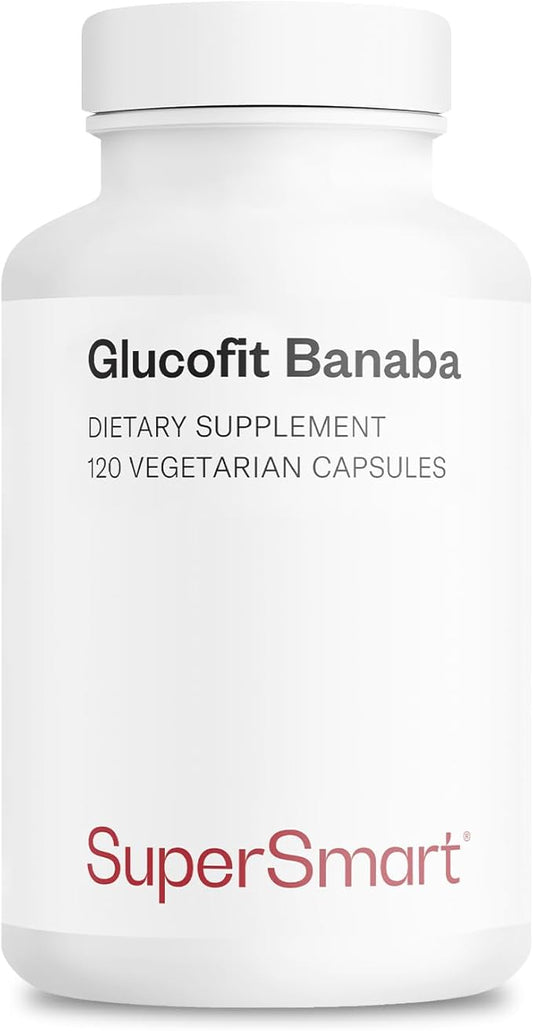 Supersmart - Glucofit 5.3mg per Day (Patented & High Strength) - 18% Corosolic Acid Banaba Leaf Extract Supplement | Non-GMO & Gluten Free - 100 Softgels