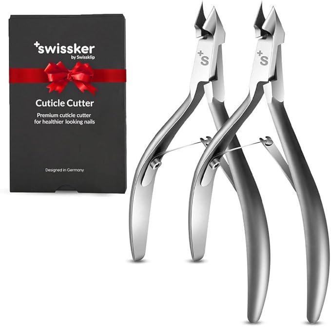 Swissklip Cuticle Trimmer I Best Cuticle Remover I Cuticle Nippers, Cutter, Scissors I Nail Nipper used along with Cuticle Pusher Tool, Cuticle Clippers, Nail Cuticle Trimmer (Pack of 2)
