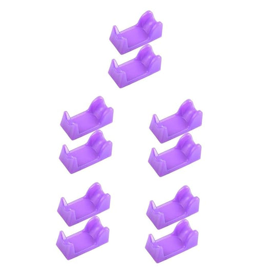 10pcs Portable Nail Art Electric Polisher Handle Rack Lightweight Plastic Handle Holder for Desktop Storage Convenient Manicure Accessory for Nail Technicians and Home Use