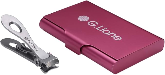 Stainless Steel Nail Clippers – G.Liane 15mm Wide Jaw Opening Nail Cutter for Toenails and Fingernails Salon Quality Nail Care Tools for Women and Men