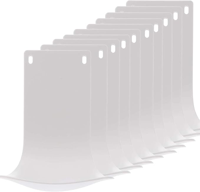 10PCS Drip Tray for Wall Mounted Soap Dispenser, Prevent Dripping and Spraying, Dispenser Stand,Soap Bracket, Water Tray，Soap Tray,Detergent Cup Holder(White)