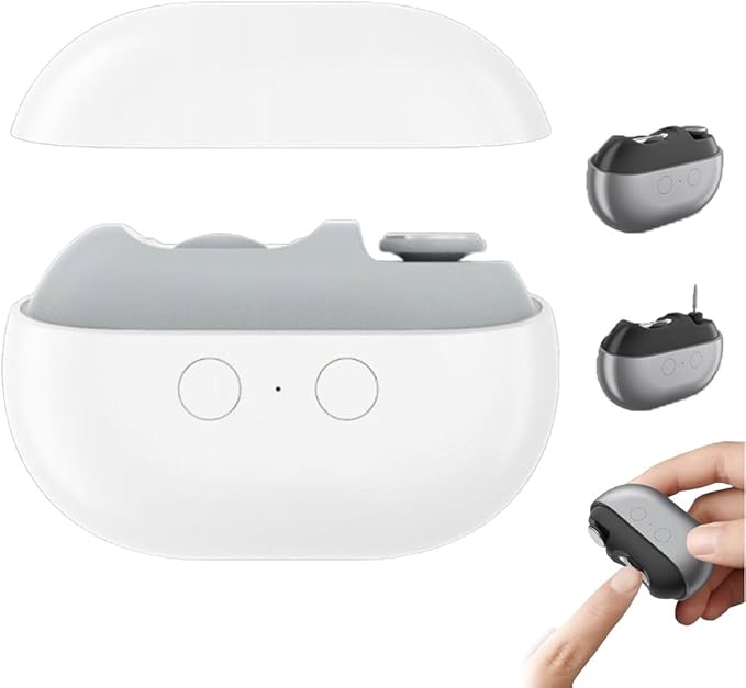 Easy Clip Smart Nail Clipper, 3-in-1 Multi-Functional Electric Nail Clipper, Nail Trimmer Polisher with LED Light & Clip Storage for Baby Kids Adults Seniors