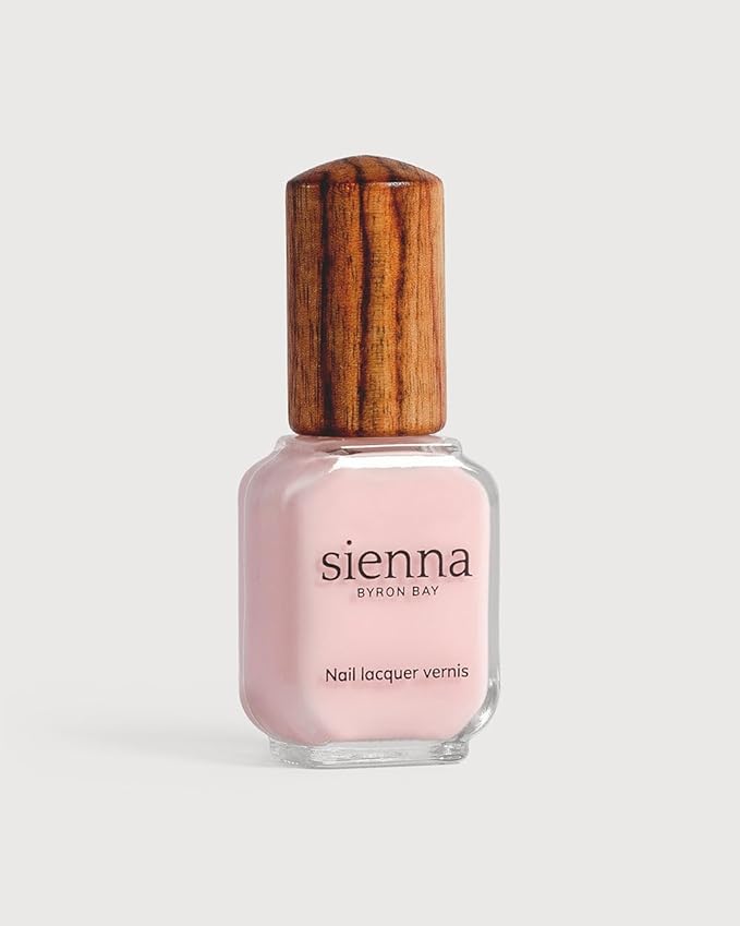 Sienna Byron Bay Peace, Pink Sheer Vegan Nail Polish, Long-Lasting, Vegan & Cruelty-Free, 10ml – .34 fl oz.