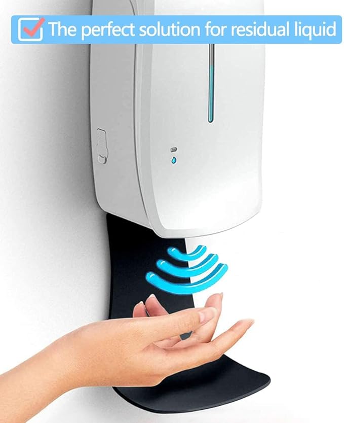 2 Pcs Drip Tray for Wall Mounted Soap Dispenser, Prevent Dripping and Spraying, Dispenser Stand, Black