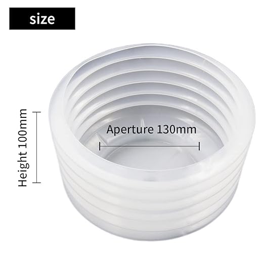 Hole Saw Accessory 160mm Dust Collector Bowl, LAIWEI Hole Cutter Dust Collector Bowl, Hole Saw Dust Collector for mounting recessed fixtures for All Hole saws with Cutting diameters Less Than 155mm.