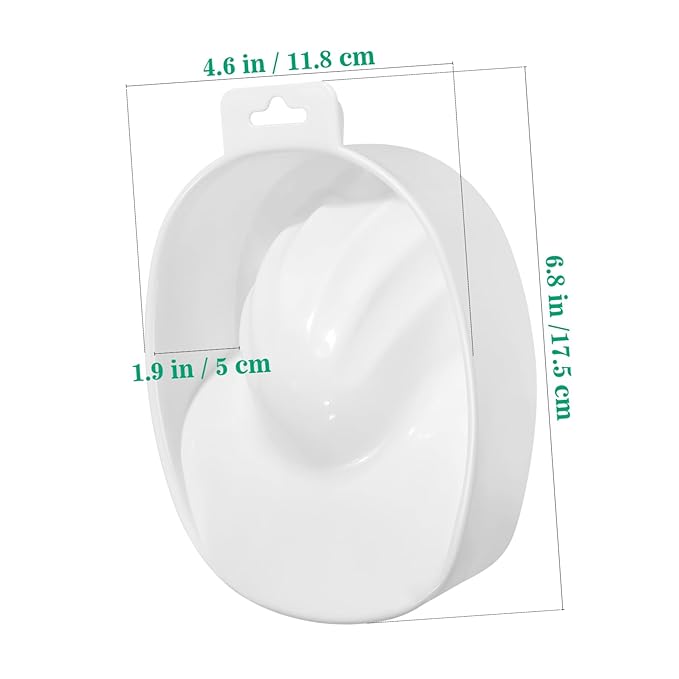 Single-layer Nail Care Soaking Bowl for Manicure Rectangular Soak Tray for Nail Art and Cuticle Treatment White Color for Salon and Home Use