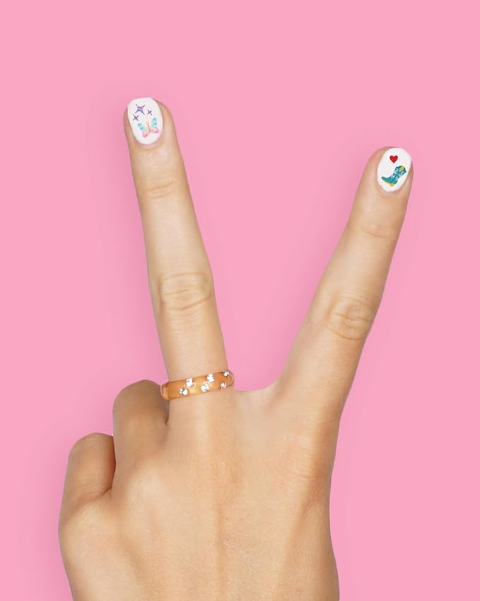 xo, Fetti Party Era Nail Stickers | 4 Sheets 544 Stickers | Concert Party Accessory, Bachelorette Decorations, Birthday Manicure, Bridesmaid Adhesive Press Ons