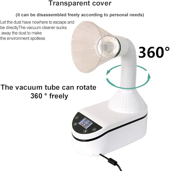 Lab Vacuum Cleaner with LED Silent Dust Collector for Nail Polish and Lab (Vacuum Cleaner+Nail Drill Pen)
