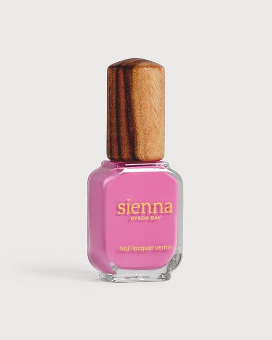 Sienna Byron Bay Spell, Bright Fuchsia Natural Nail Polish, Long-Lasting, Vegan & Cruelty-Free, 10ml – .34 fl oz.