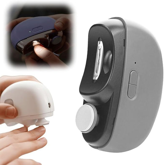 2 in 1 Electric Nail Clippers, 2026 New Electric Polishing Automatic Nail Clippers for Fingers and Toes with 2 Adjustable Speeds, Electric Nail Trimmer for Senior Adults (Black)