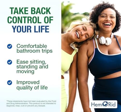 HemRid Max: Natural Hemorrhoid Relief Supplement for Discomfort - Made in The USA