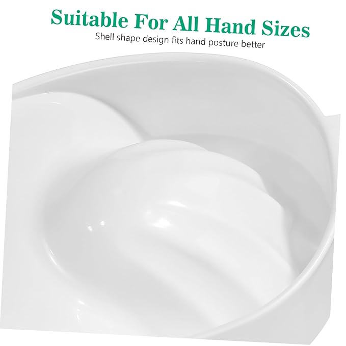 Single-layer Nail Care Soaking Bowl for Manicure Rectangular Soak Tray for Nail Art and Cuticle Treatment White Color for Salon and Home Use