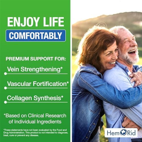 HemRid Max: Natural Hemorrhoid Relief Supplement for Discomfort - Made in The USA