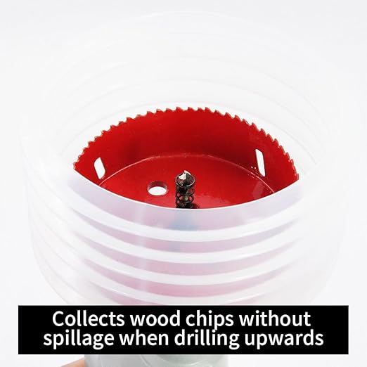 108mm Hole Saw and Hole Saw Accessories Dust Bowl 2PCS Set,LAIWEI Hole Saw dust Collector for All Hole saws up to 125mm Cutting Diameter