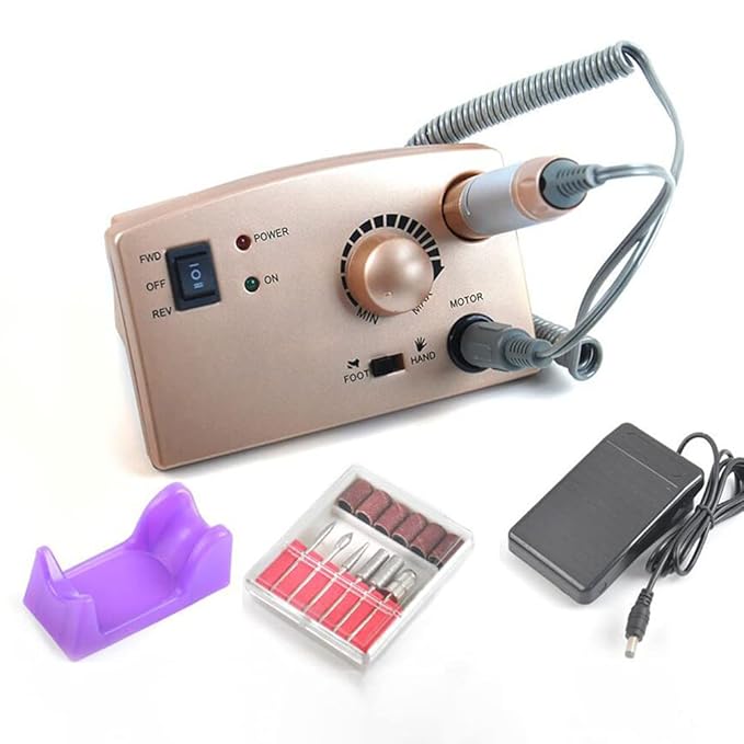Beaupretty Pedicure Tools 2Pcs Nail Art Electric Polisher Handle Rack Soft Nail Polish Bottle Holder Electric Nail Drill Holder Bracket for Nail Salon Home Nail Drill Bits