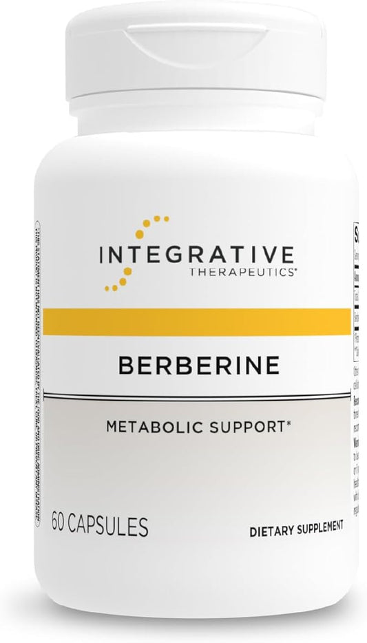 Integrative Therapeutics Berberine - Supplement for Cellular Energy Metabolism & Metabolic Support* - Dairy-Free & Gluten-Free - 60 Capsules (60 Servings)