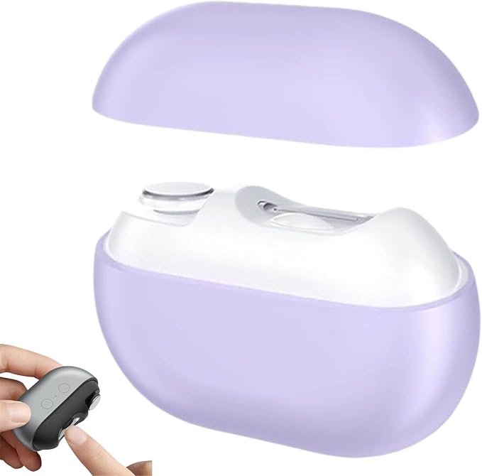 Easyclip Smart Nail Clipper,Fanyil 3 in 1 Easy Clip Electric Nail Clippers for Seniors,Designed for Extra Hard/Thick Hands Feet Nails,Polishing Clipper with Light (7-14 Day delivery)