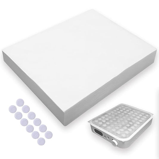 200 Sheets Nail Dust Collector Filter Paper with 12 Pcs Velcro Disposable Nail Dust Filters for Most of Nail Dust collector Machine Nail Tech Nail Supplies Accessories for Nail Salon&Home