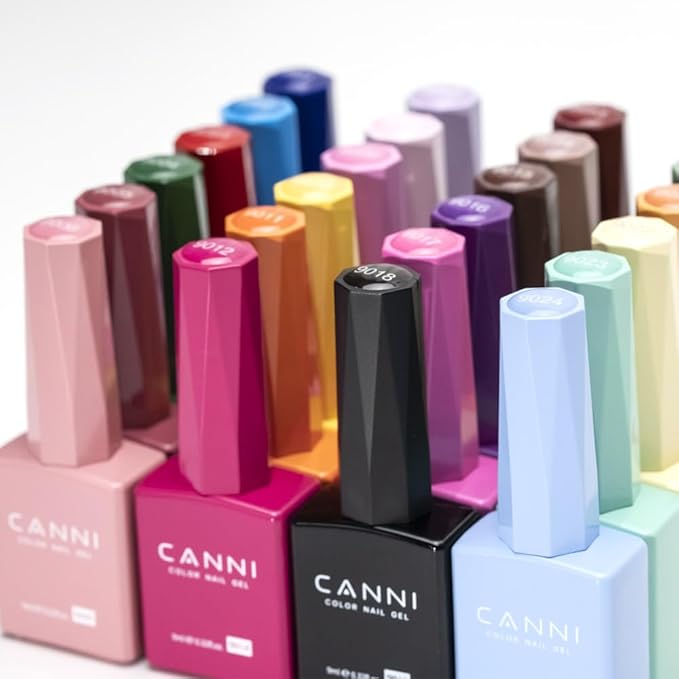 CANNI Neon Yellow Gel Polish - Bright Pastel Yellow Color, High Gloss Soak Off U V French Nail Manicure Salon DIY