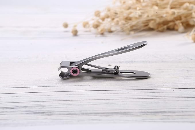 Stainless Steel Nail Clippers – G.Liane 15mm Wide Jaw Opening Nail Cutter for Toenails and Fingernails Salon Quality Nail Care Tools for Women and Men