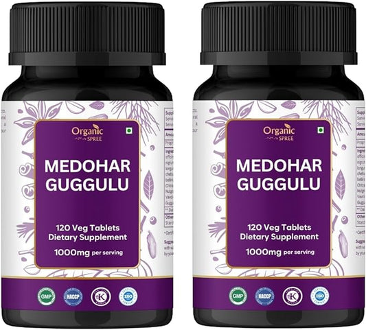 Medohar Guggulu 120 Tablets – Ayurvedic Formula – Supports Metabolism & Immune Health* - Pack of 2