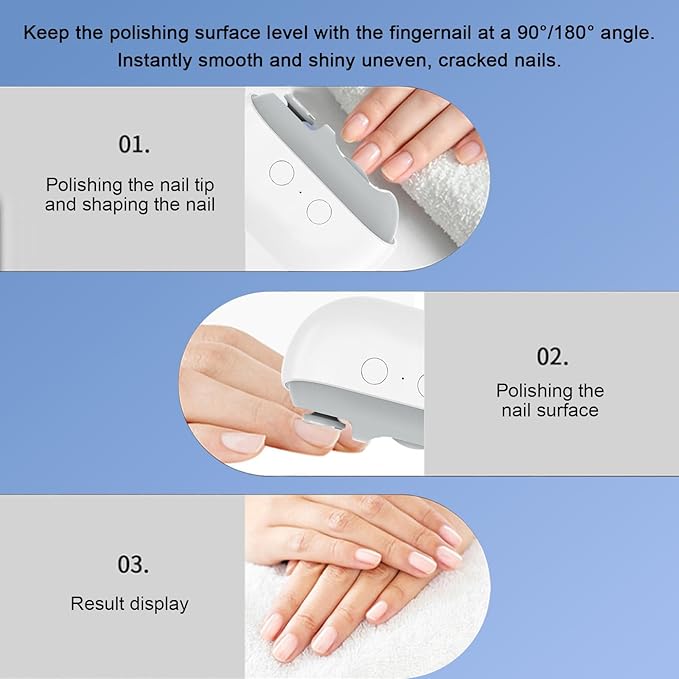 Fanyil Easyclip Smart Nail Clipper, 2025 Upgraded 3-in-1 Automatic Nail Trimmer with LED Light and Clip Storage, Safer for Infants, The Elderly, and Adults (White)