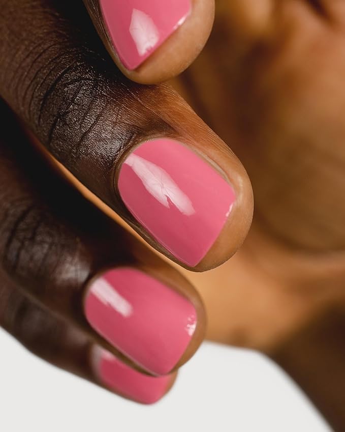 Sienna Byron Bay Blossom Mid-Tone Pink Natural Nail Polish, Long-Lasting, Vegan & Cruelty-Free, 10ml – .34 fl oz.