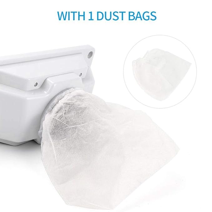 YUYTE Nail Dust Collector, 6w Quiet Table Nail Vacuum Cleaner, Collect the Nails Produced During Polishing Manicure Pedicure Tool Nail Dust Collector Device with Fan for Nail Salon White