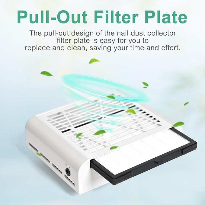 5Pcs Nail Dust Collector Filter Powerful Nail Dust Collector Filters for Nail Dust Collector Vacuum Fan No-Spilling Nail Dust Collector Replacement Filters