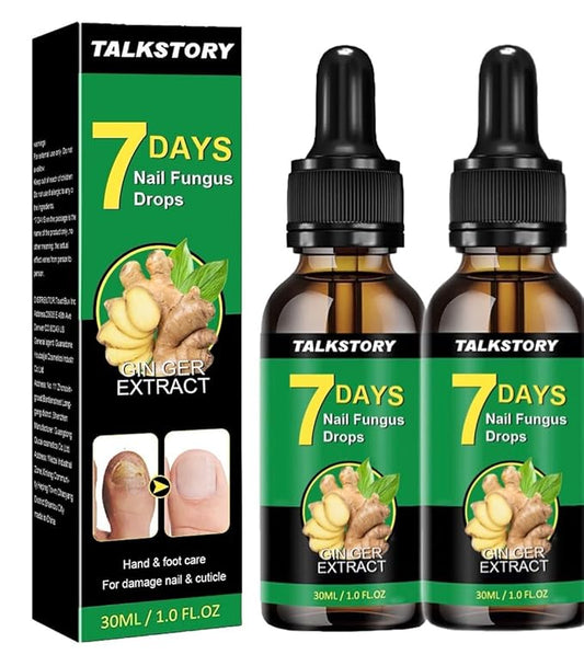 2 Pcs 7 Days Ginger Nail Treatment Nail Serum, Ginger Cuticle Care Oil for Nails, GingerNail Care Essential Oil for Strengthen & Promote Nails Growth