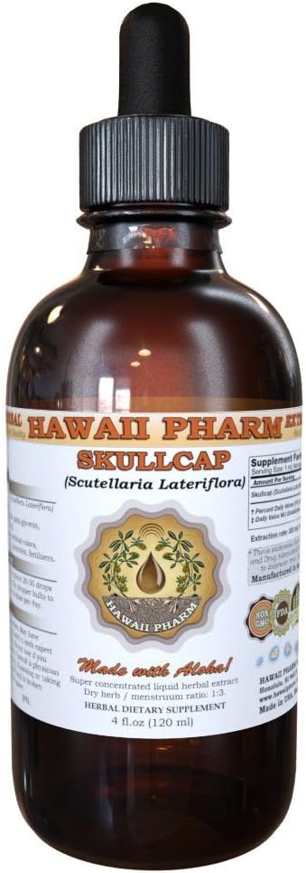 HawaiiPharm Skullcap (Scutellaria lateriflora) Liquid Extract 2 fl.oz