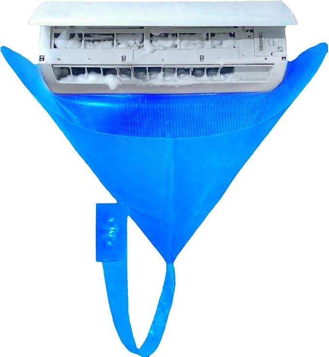 Ac Cleaning Kit, Air Conditioner Cleaning Kit, Ac Cleaning Bag, HVAC Cleaning Kit, Ac Cleaning Cover Bag, Large Size, Integrated Design for Easy Cleaning (Blue)