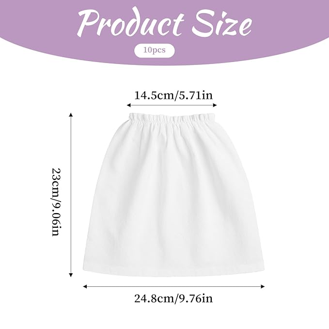 10Pcs White Non-Woven Nail Art Dust Suction Collector, Dust Collector Bags, Replacement Bag for Nail Art Equipment, Durable, Bags for Nail Salon