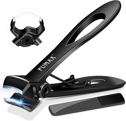 Toenail Clippers for Seniors Thick Toenails, Heavy Duty Large Nail Clippers with 15mm Wide Jaw Opening, Long Handle Toe Nail Clippers for Thick Nails Gifts for Men, Seniors Women