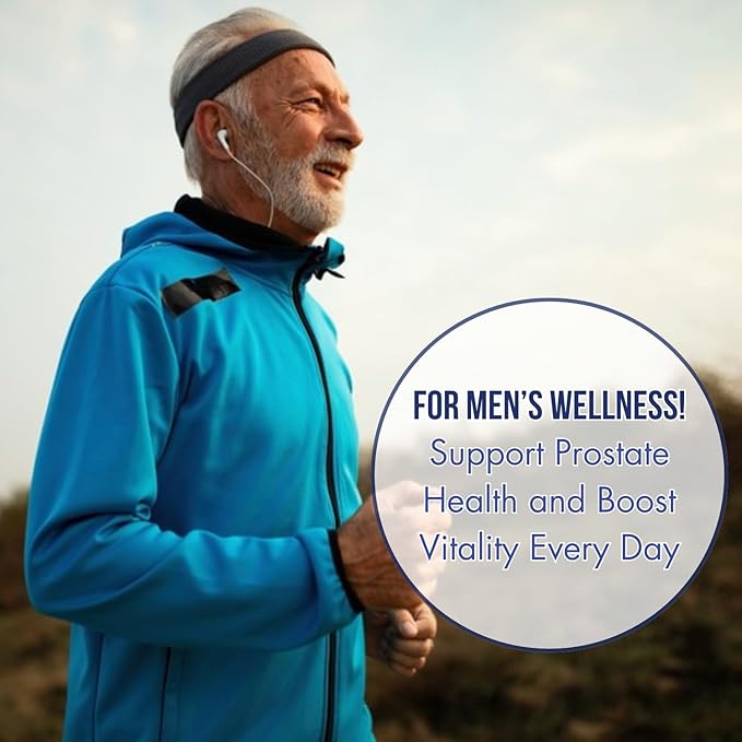 Healthy Prostate - Prostate Support Supplement - Herbal Supplement with Saw Palmetto, Nettle, and Pygeum for Men – Supports Urinary Health & Overall Wellness – 60 Capsules