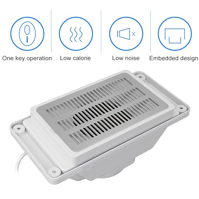 Sonew Nail Dust Collector Machine, Electric Powerful Nail Dust Suction Cleaner Extractor for Acrylic Gel Nail Polishing, Low Noise(US)