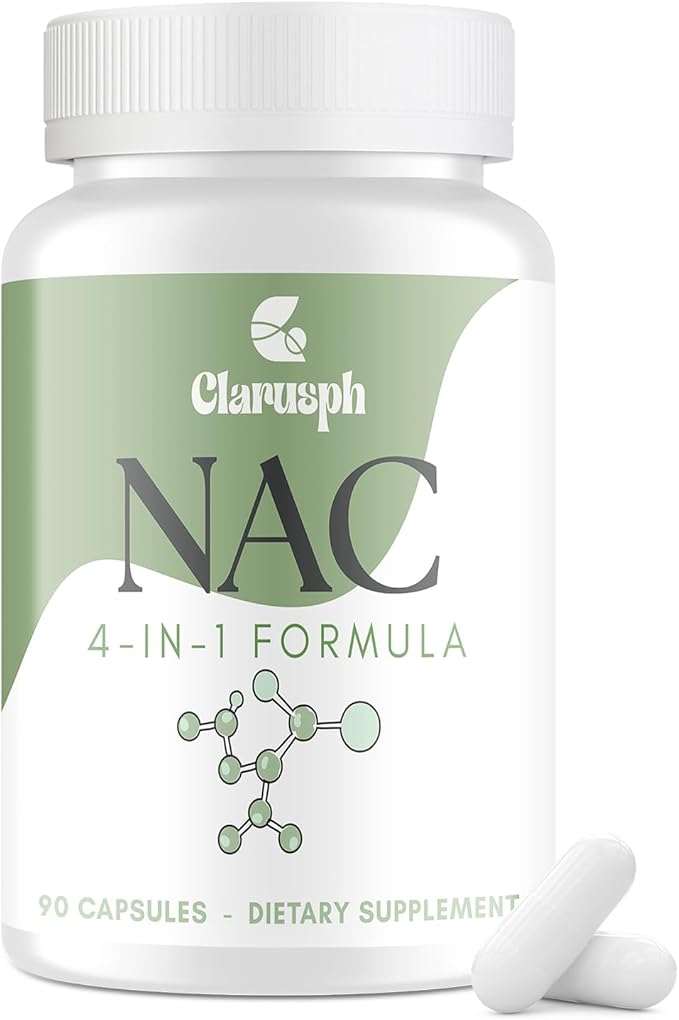 High Dose NAC Supplement 1200mg | N-Acetyl Cysteine Amino Acid Supplement for Respiratory | Antioxidants Supplements for Overall Well-Being | 90 Capsules