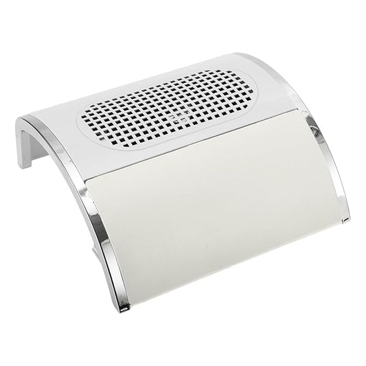 VOCOSTE Nail Dust Collector, 80W Nail Vacuum Dust Collector, Low Noise Nail Fan Dust Collector, Dust Collector Nail Tech for Manicure Acrylic Gel Nails Polishing, with 2 Dust Bag, White