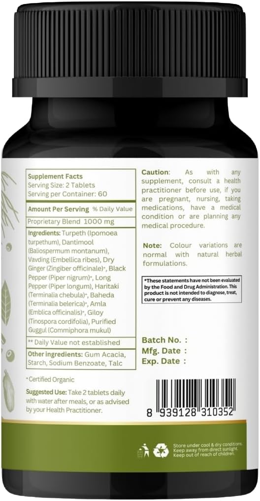 Kaishor Guggulu 120 Tablets - Supports Healthy Joints* - Ayurvedic Formulation - Certified and Vegetarian (1)