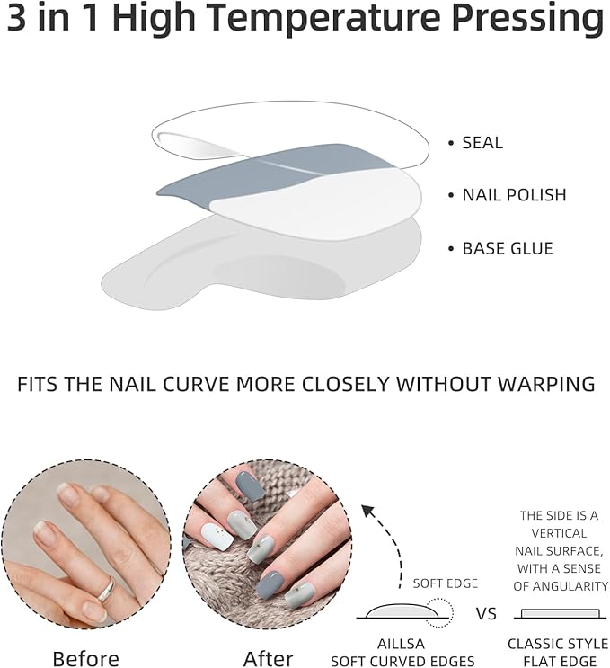 Semi Cured Gel Nail Strips | 28 pcs Gel Nails Strips for Women Work with Any UV Lamp, UV Nail Stickers for Women Home DIY Nails Art (Serene Forest)