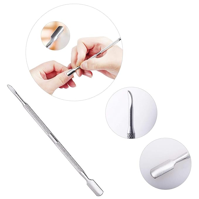 1300 pcs Lint Free Nail Art Gel Polish Remover Cotton Pad Nail Wipe With 2 Pcs Cuticle Double Head Pusher Remover Tool…