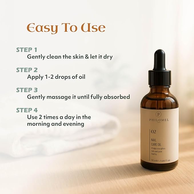 Philomel Nail Care Oil - Nail Hardener Extra Strong and Growth, Nail Strengthener and Growth