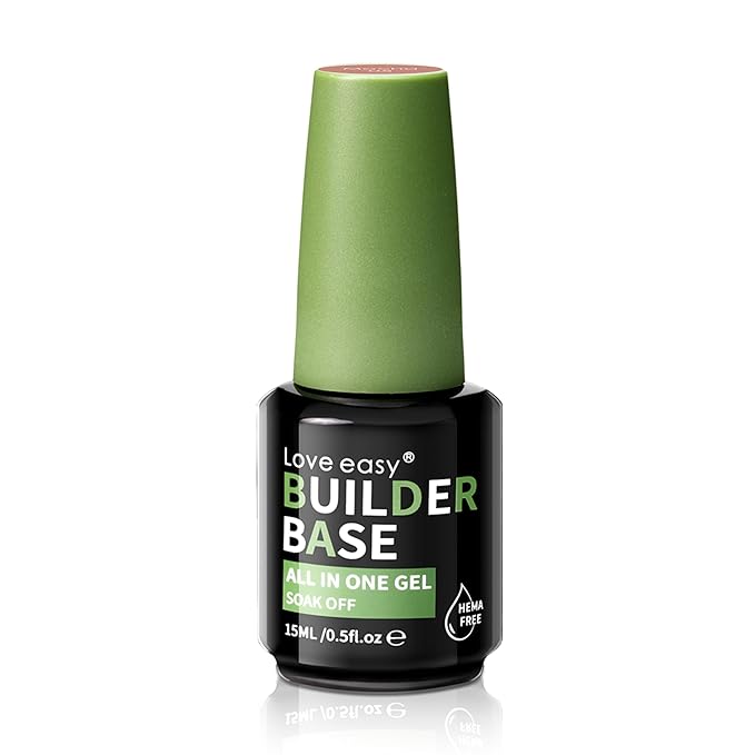 Salon-Grade Pastel Rose Builder Gel - Hypoallergenic Strong Base Coat | Long-Lasting Adhesion (30+ Days) for Professional Nails Gift for Women