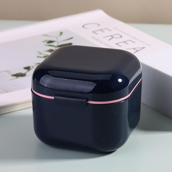 1Pc Plastic Nail Tool Sterilizer Box Nail Drill Bits Cleaning Box Polishing Tools Soaking Tray Manicure Pedicure Storage Container Case - Black